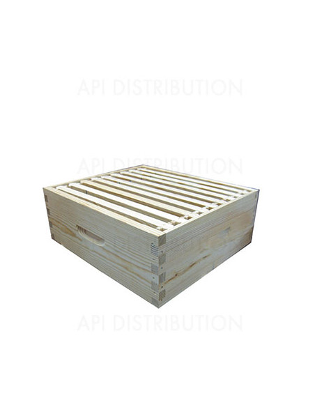 HAUSSE DADANT SANS CADRES TENONS POUR 9 CADRES DROITS