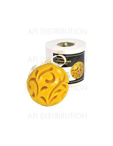 MOULE A BOUGIE BOULE SCULPTÉE FS60