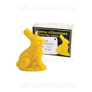 MOULE A BOUGIE LAPIN DE PAQUES F034