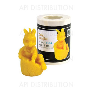 MOULE A BOUGIE LAPIN SUR OEUF F104