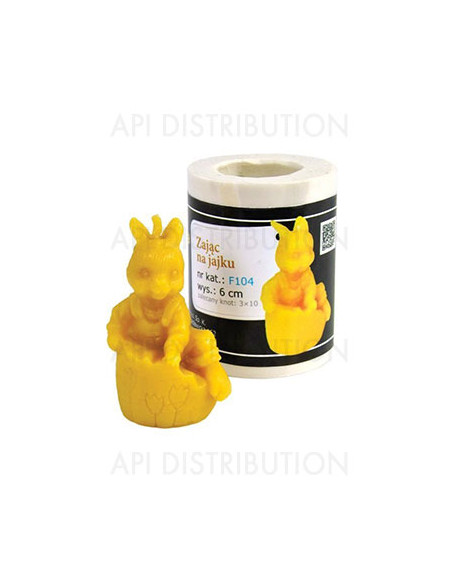 MOULE A BOUGIE LAPIN SUR OEUF F104
