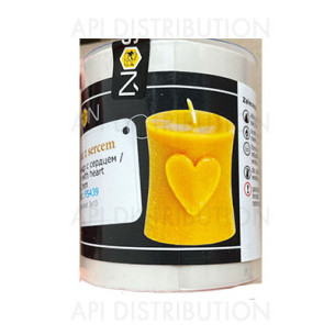 MOULE À BOUGIE CYLINDRIQUE AVEC COEUR FS439