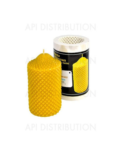 MOULE À BOUGIE CYLINDRIQUE GRAVÉ FS09