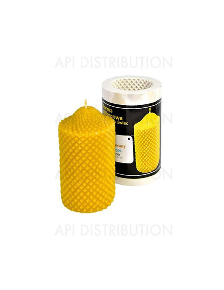 MOULE À BOUGIE CYLINDRIQUE GRAVÉ FS09