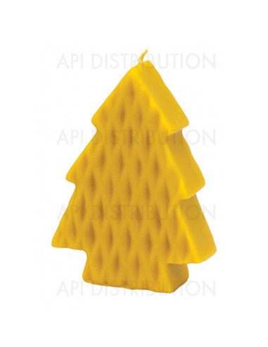 MOULE À BOUGIE SAPIN DE NOËL PLAT AVEC MOTIFS FS428