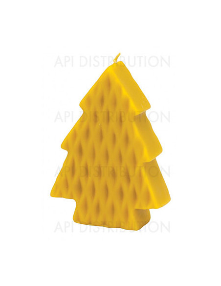 MOULE À BOUGIE SAPIN DE NOËL PLAT AVEC MOTIFS FS428