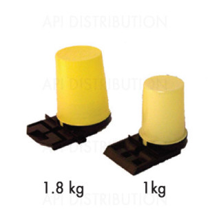 NOURRISSEUR ENTREE PLASTIQUE JAUNE 1kg