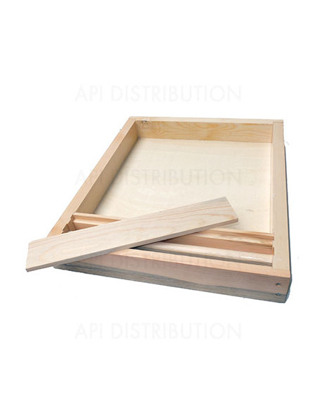 NOURRISSEUR COUVRE-CADRE LANGSTROTH EN BOIS PARAFFINÉ NOURRISSEUR COUVRE-CADRE LANGSTROTH EN BOIS PARAFFINÉ