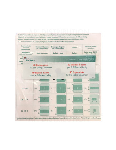 40 PAPIERS BUVARD POUR DIFFUSEUR LIEBIG