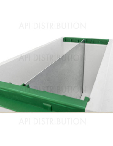 PARTITION EN TOLE GALVANISEE POUR RUCHETTE LANGSTROTH 6 CADRES HAUTE DENSITE
