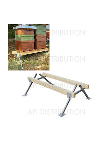 SUPPORT RÉGLABLE TOUT-TERRAIN POUR RUCHE