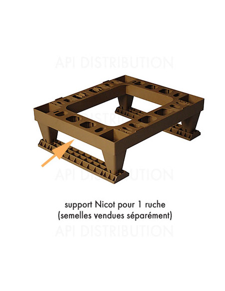 SUPPORT PLASTIQUE NICOT POUR 1 RUCHE