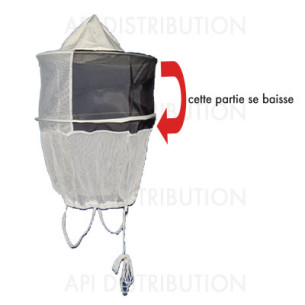VOILE CONFORT AVEC CHAPEAU VOILE RABATTABLE AVEC CERCLE ELASTIQUE BRAS