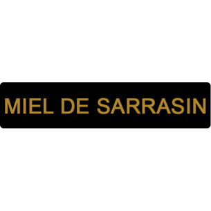 ETIQUETTE SARRASIN ROULEAU DE 1000 NOIR ET OR