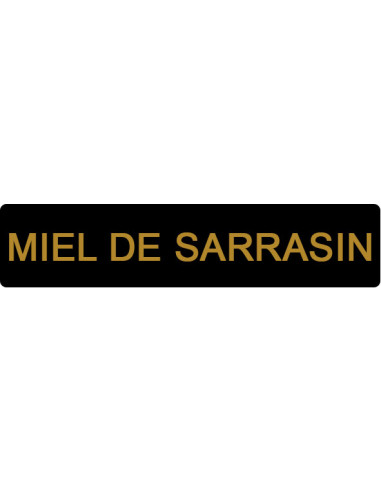 ETIQUETTE SARRASIN ROULEAU DE 1000 NOIR ET OR