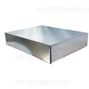 TOIT TOLE DADANT 10 CADRES  515x440x105mm EPAISSEUR 60/100e