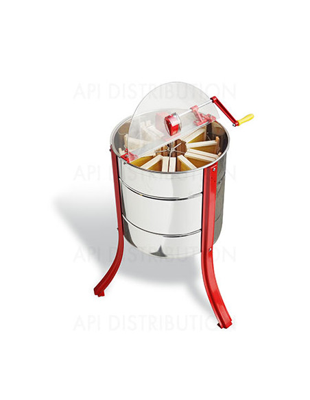 EXTRACTEUR JOLLY MANUEL 15 1/2 CADRES DADANT CAGE INOX ET ENGRENAGES METALLIQUES