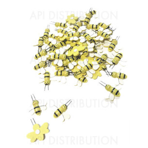 ABEILLES ADHESIVES EN BOIS PAR 50