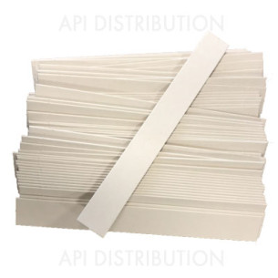 CARTON BLANC DE TRAITEMENT PAR 100 - LARGEUR 3CM X LONGEUR 25CM EPAISSEUR 1.4MM