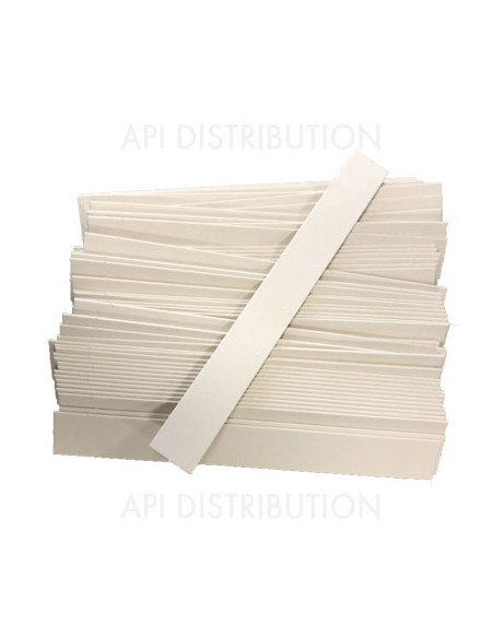 CARTON BLANC DE TRAITEMENT PAR 100 - LARGEUR 3CM X LONGEUR 25CM EPAISSEUR 1.4MM