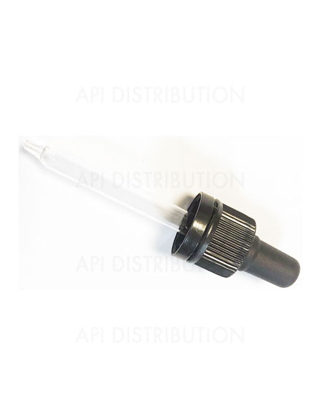 COMPTE-GOUTTES INVIOLABLE VERRE POUR FLACON BRUN