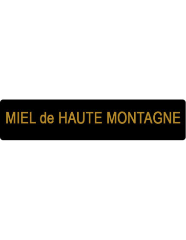 ETIQUETTE HAUTE MONTAGNE ROULEAU DE 1000 NOIR ET OR