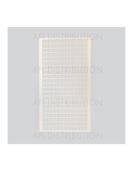 GRILLE A REINE PLASTIQUE POUR RUCHETTE 6 CADRES 492X270 MM