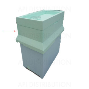 HAUSSETTE 6 CADRES POUR RUCHETTE DADANT POLYSTYRENE BLEUE