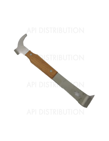 LEVE CADRES AMERICAIN INOX AVEC EPERON  ESSENTIEL MANCHE INOX/BOIS