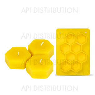 MOULE POUR 8 BOUGIES CHAUFFE-PLAT FORME HEXAGONES FM021