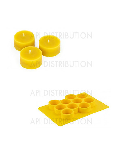 MOULE POUR 10 BOUGIES CHAUFFE-PLAT FORME RONDE FM024