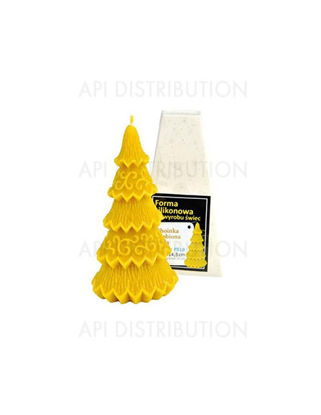 MOULE A BOUGIE ARBRE DE NOËL DÉCORÉ FS18