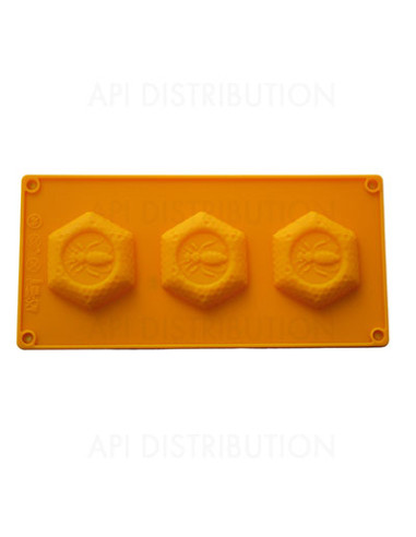 MOULE EN SILICONE 3 ALVEOLES