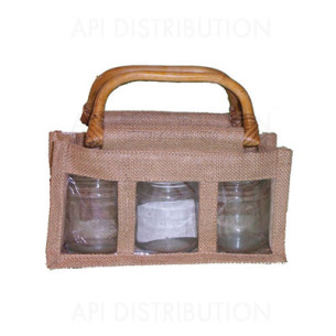 PANIER TOILE JUTE 3X250GR TO63