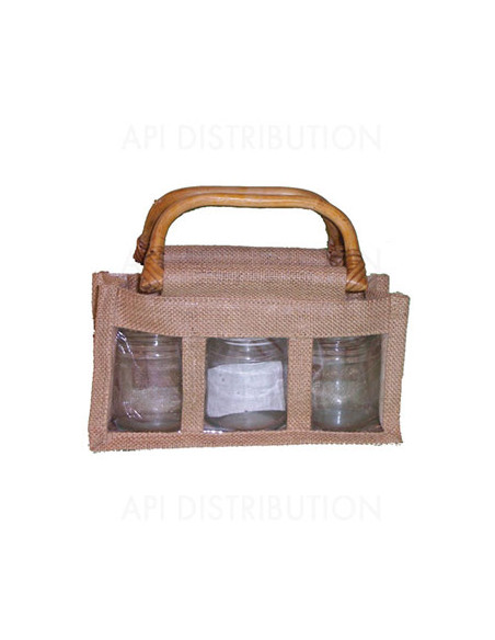 PANIER TOILE JUTE 3X250GR TO63