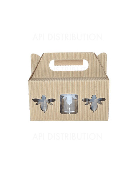 PRESENTOIR CARTON KRAFT ONDULE 3X250G PRESENTOIR CARTON KRAFT ONDULE 3X250G