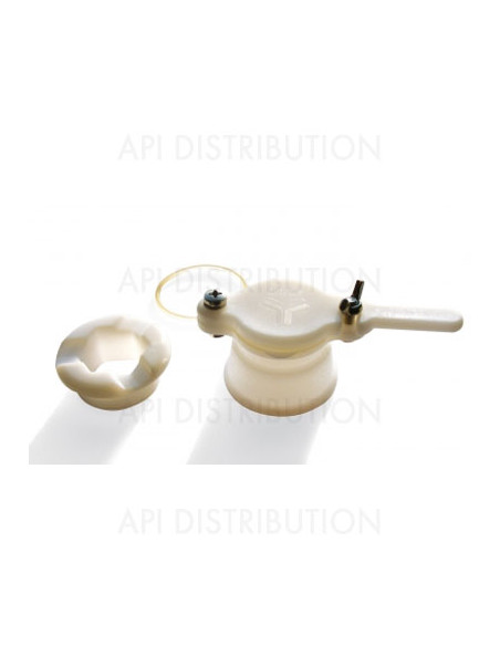 ROBINET BLANC ENSEMBLE 40/49 MANCHON + JOINT