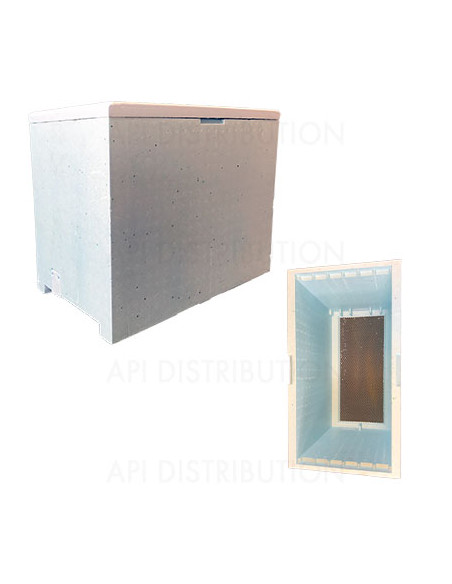 RUCHETTE DADANT POLYSTYRENE BLEUE 6 CADRES AERATION TOTALE 2 ENTREES RUCHETTE DADANT POLYSTYRENE BLEUE 6 CADRES AERATION TOTALE 2 ENTREES
