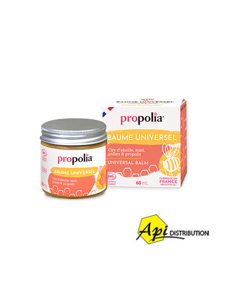 BAUME UNIVERSEL BIO - MIEL, PROPOLIS, POLLEN & CIRE D'ABEILLE DE PROPOLIA
