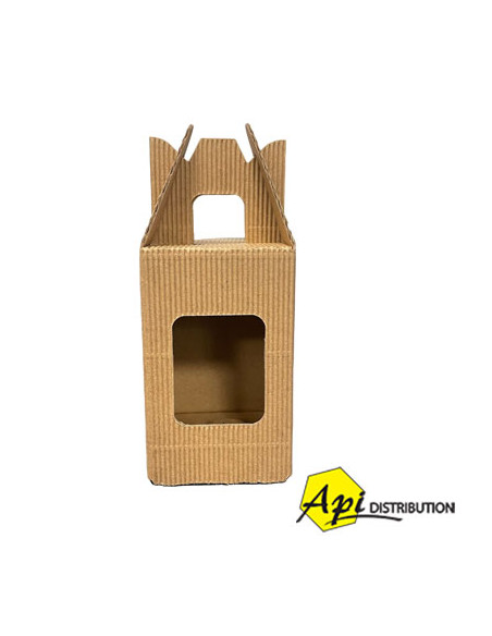 PRESENTOIR CARTON KRAFT ONDULE 1X125G