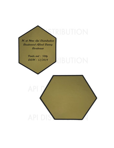 ETIQUETTE ALVEOLE OR 40X50MM PAR 100