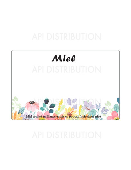 ETIQUETTE AQUARELLE PERSONNALISABLE 45X70 /100