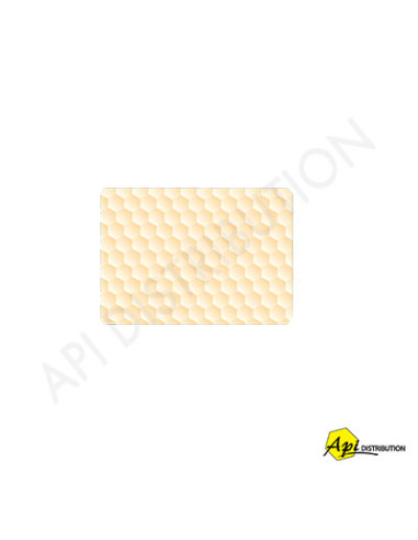 ETIQUETTE GAUFREE JAUNE 50X70 /100