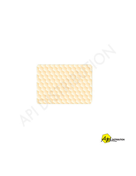 ETIQUETTE GAUFREE JAUNE 50X70 /100