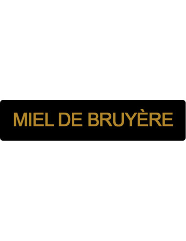ETIQUETTE BRUYERE ROULEAU DE 1000 NOIR ET OR