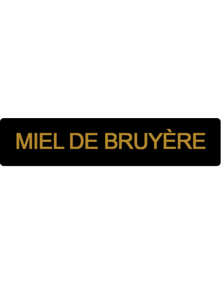 ETIQUETTE BRUYERE ROULEAU DE 1000 NOIR ET OR