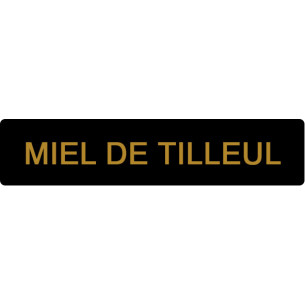 ETIQUETTE TILLEUL ROULEAU DE 1000  NOIR ET OR