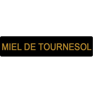 ETIQUETTE TOURNESOL ROULEAU DE 1000 NOIR ET OR
