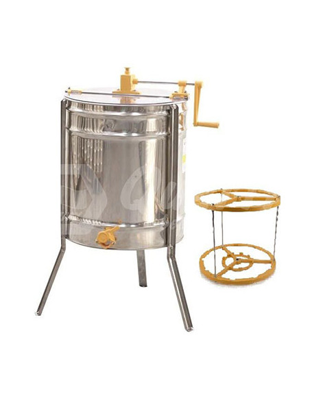 EXTRACTEUR QUARTI MANUEL 9 CADRES DE HAUSSE DADANT CAGE NYLON