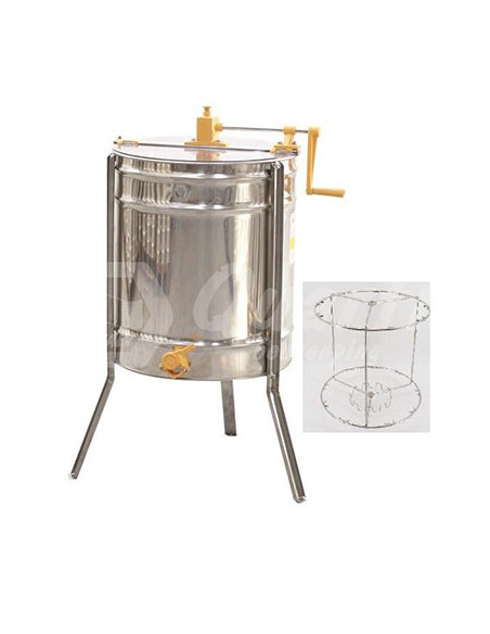 EXTRACTEUR QUARTI MANUEL 9 CADRES DE HAUSSE DADANT CAGE INOX